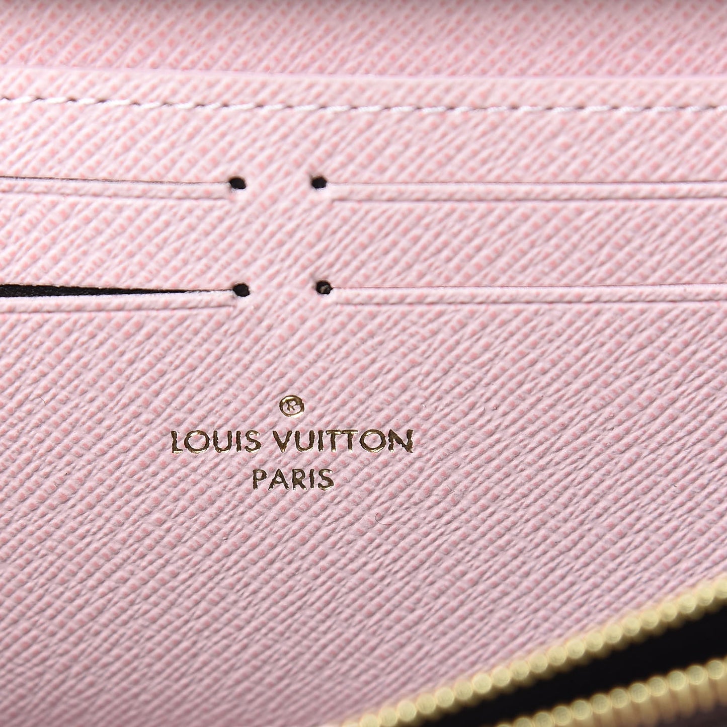 Monogram Clemence Wallet Rose Ballerine