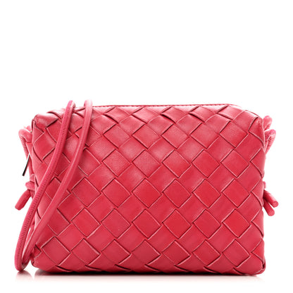 Bottega Veneta Nappa Intrecciato Mini Loop Camera Bag Cranberry 1 of 10