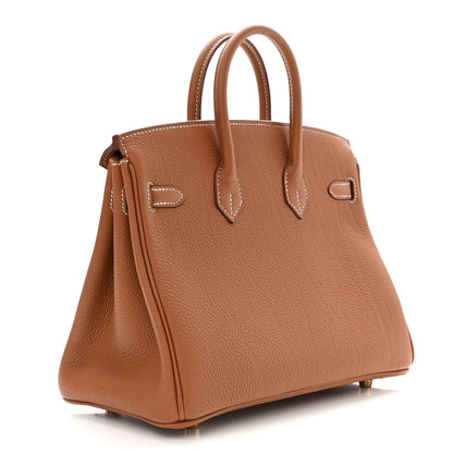 Hermes Togo Birkin 25 Gold 3 of 11