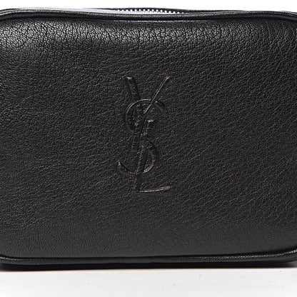 Saint Laurent Lambskin Monogram Lou Belt Bag Black 8 of 10
