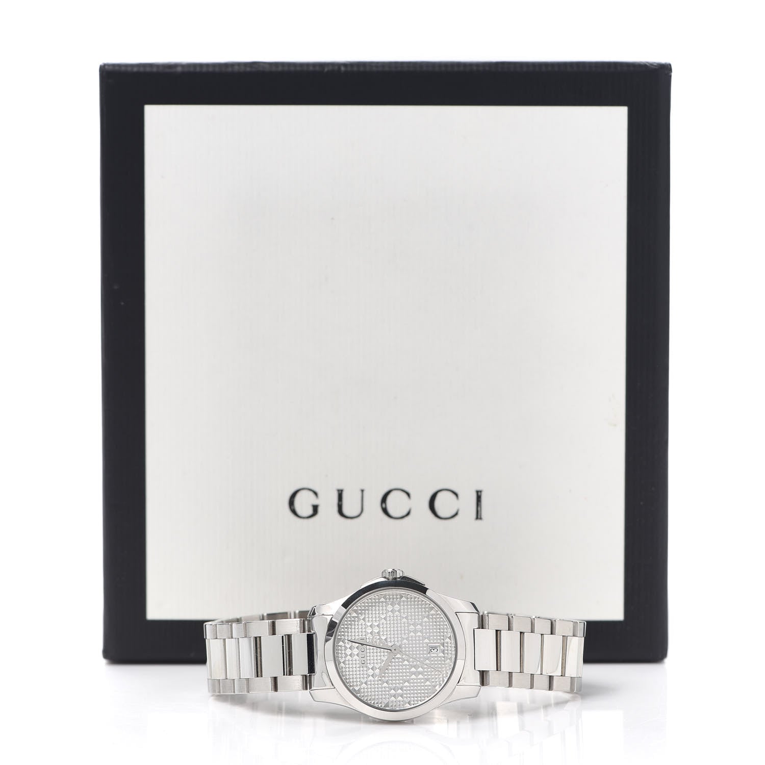 Gucci Stainless Steel 27mm G-Timeless Diamante Quartz Watch 5 of 5