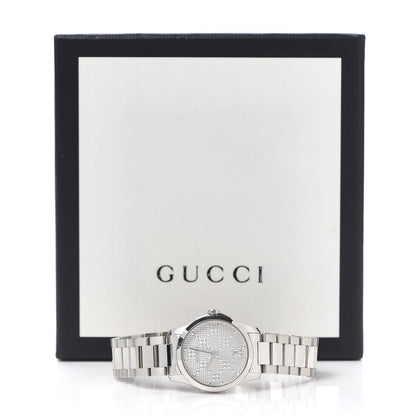 Gucci Stainless Steel 27mm G-Timeless Diamante Quartz Watch 5 of 5