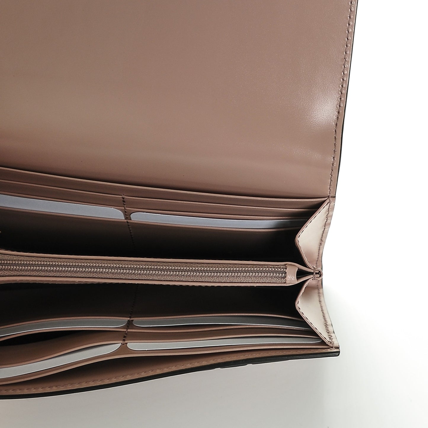 Guccissima Bow Continental Wallet Rose Beige
