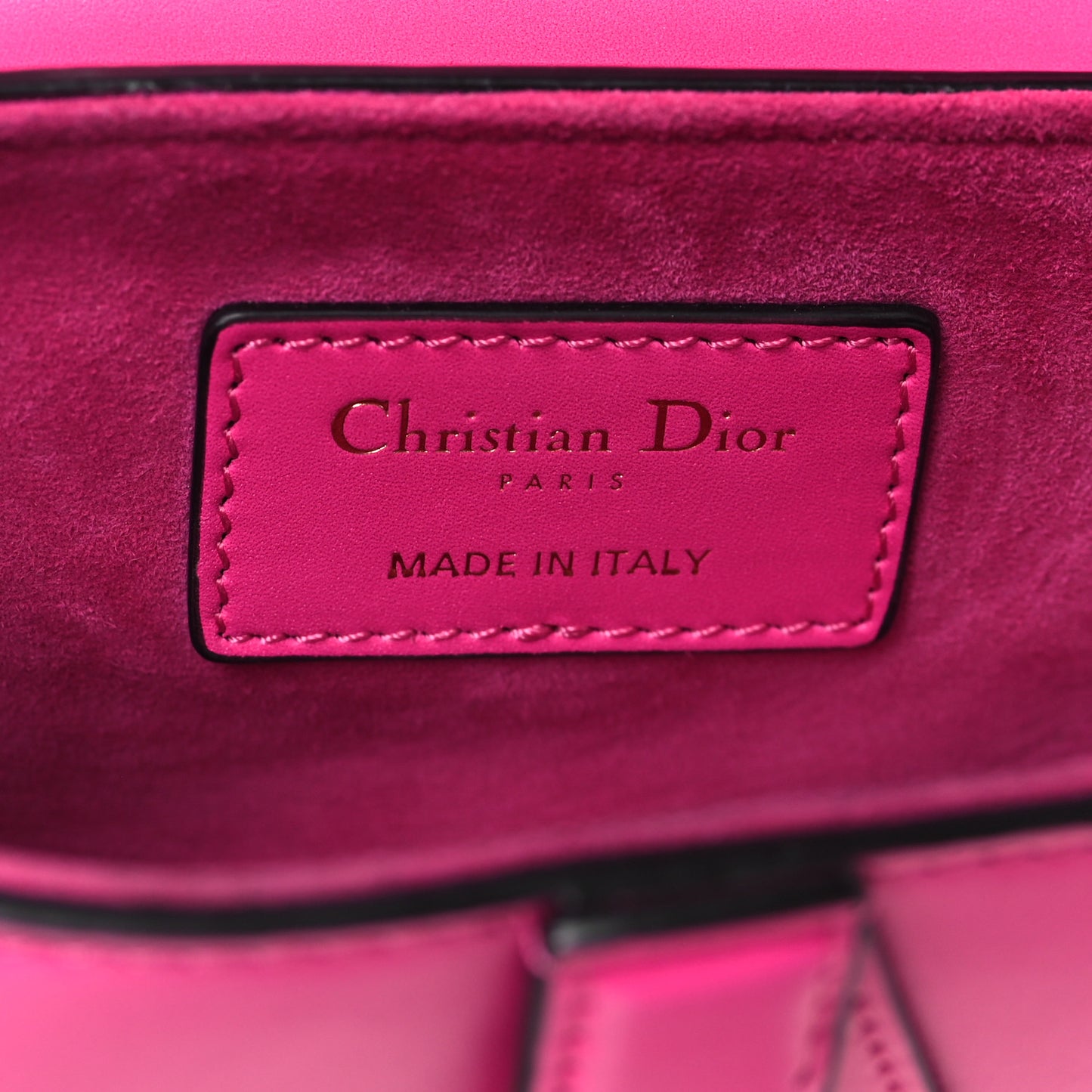 Supple Calfskin Mini Saddle Bag With Strap Passion Pink