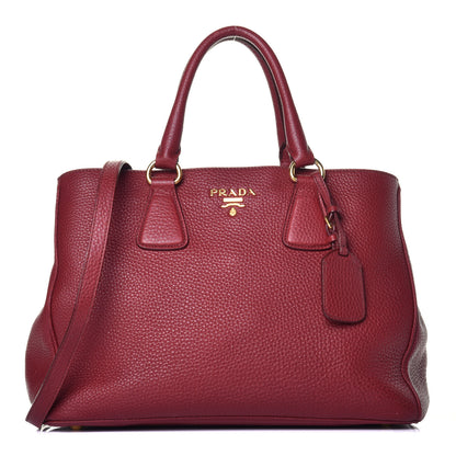 Prada Vitello Shopping Tote Rubino 1 of 9