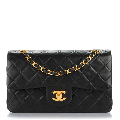 Chanel Lambskin Quilted Small Double Flap Black 1 of 8