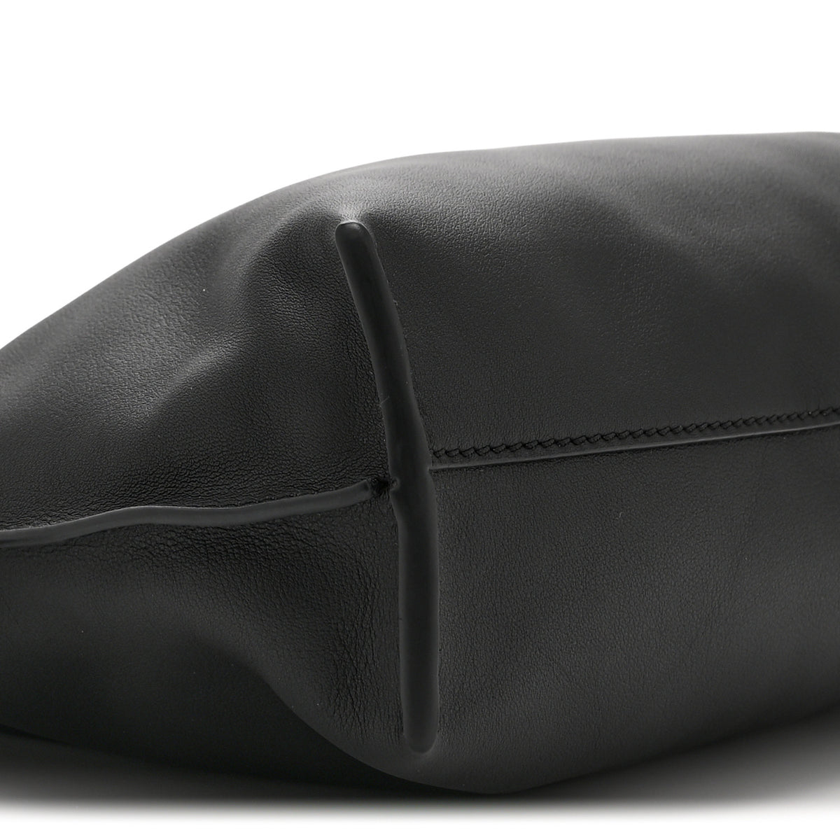 Calfskin Mini Flamenco Knot Clutch Black