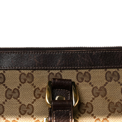 Gucci Monogram Medium Abbey Tote Dark Brown 13 of 14