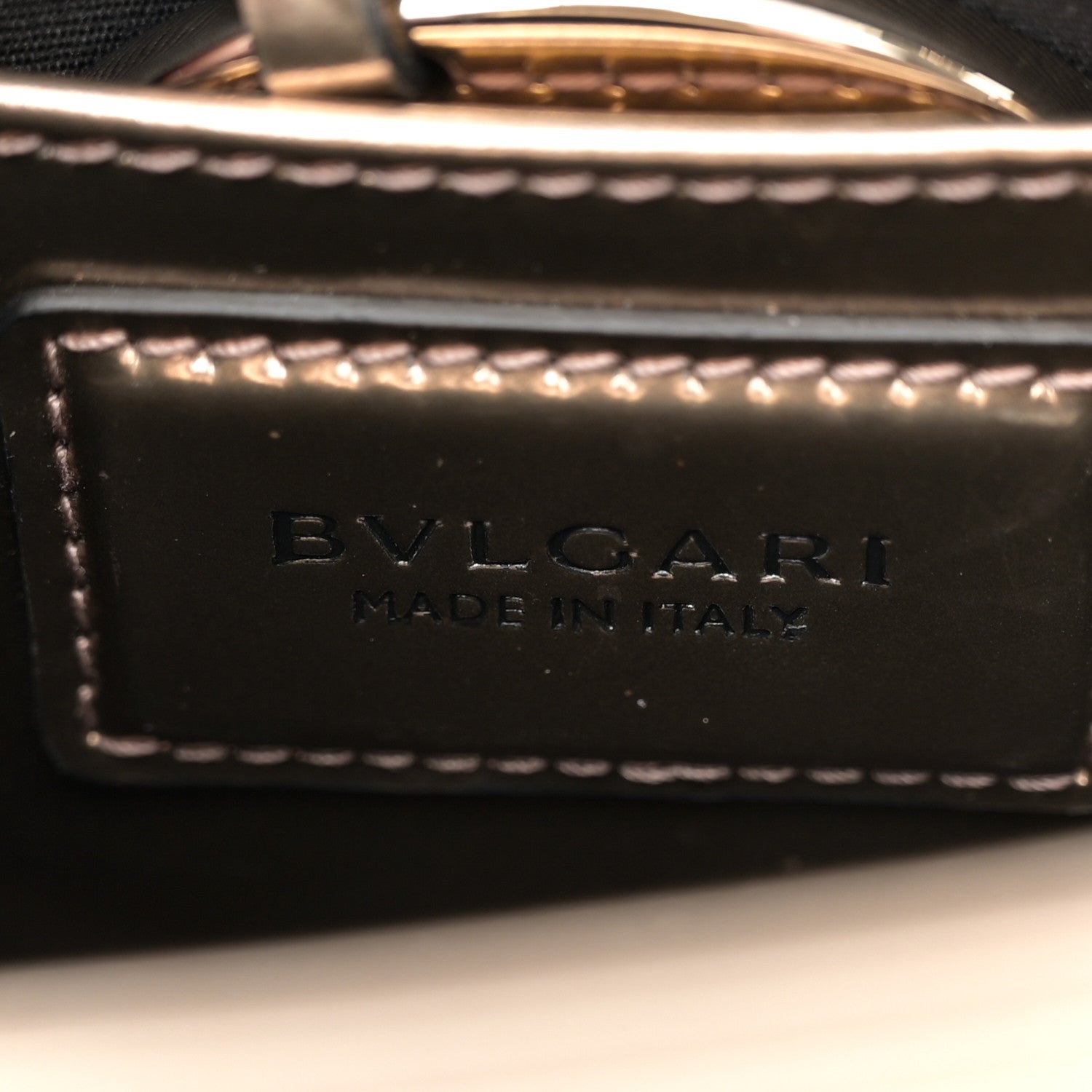 Bulgari Metallic Calfskin Small Serpenti Forever Snake Strap Crossbody Bag Bronze 6 of 13