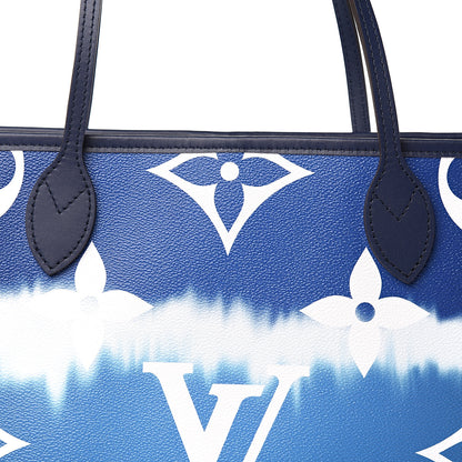 Louis Vuitton Monogram Escale Neverfull MM Blue 11 of 12