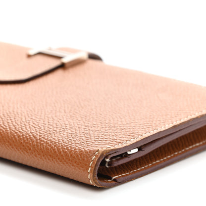 Hermes Epsom Bearn Gusset Wallet Gold 9 of 15