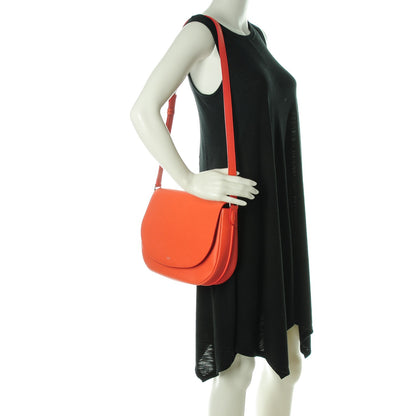 Celine Grained Calfskin Trotteur Messenger Coral 2 of 9