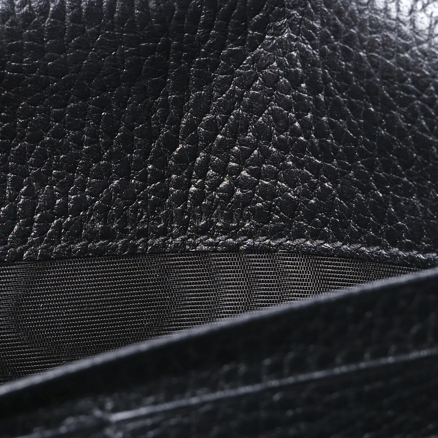 Calfskin Mini Dionysus Chain Wallet Black