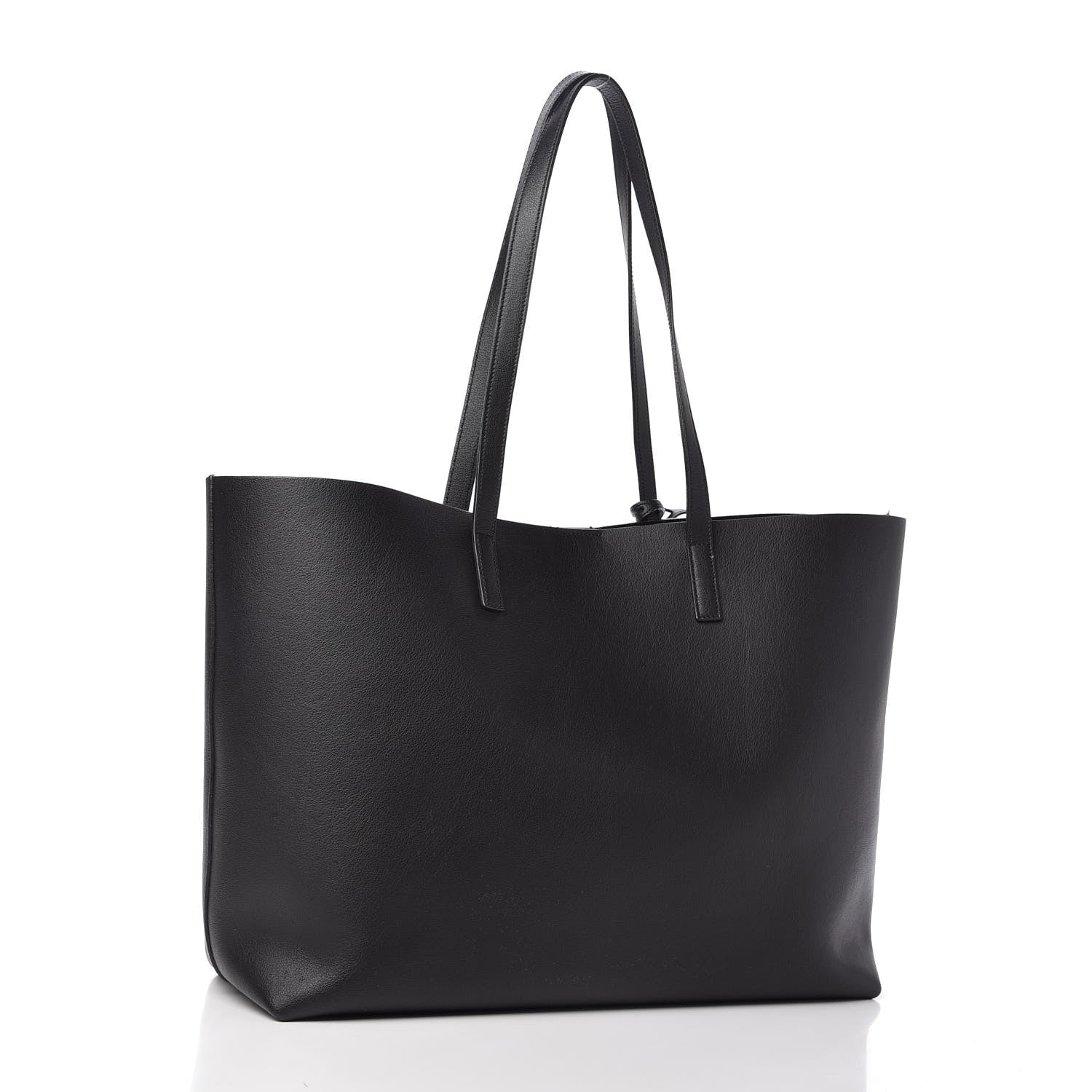 Saint Laurent Calfskin Large Shopping Tote Black 3 of 10