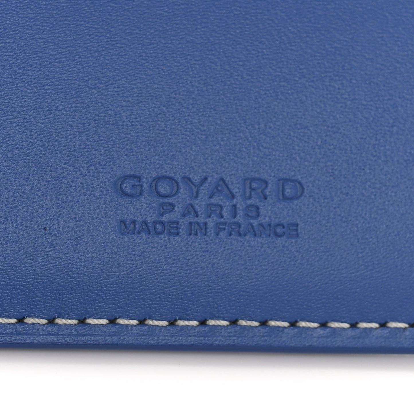 Goyardine Long Bi-Fold Wallet Sky Blue