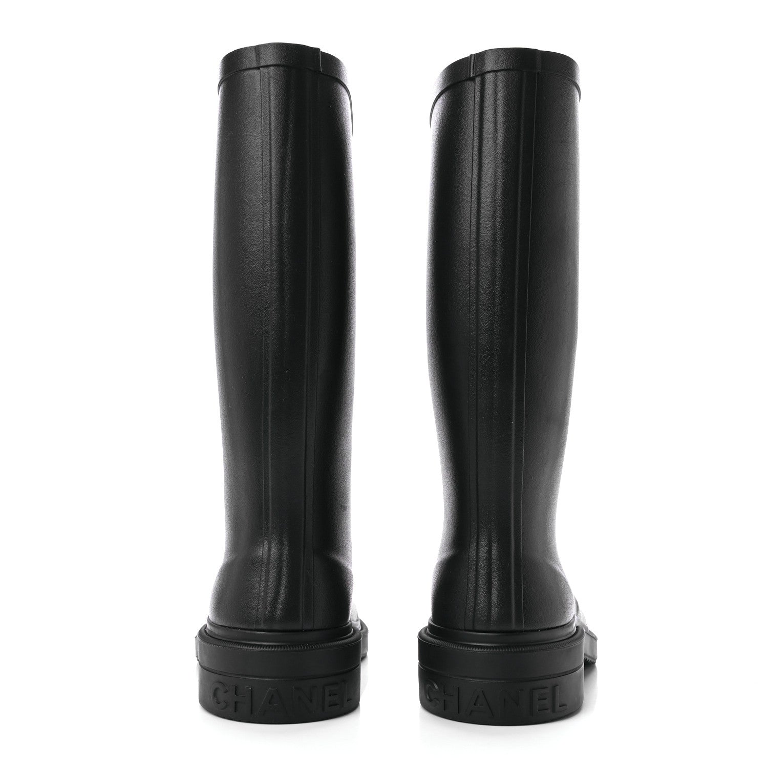 Chanel Caoutchouk CC High Boots 39 Black 5 of 11