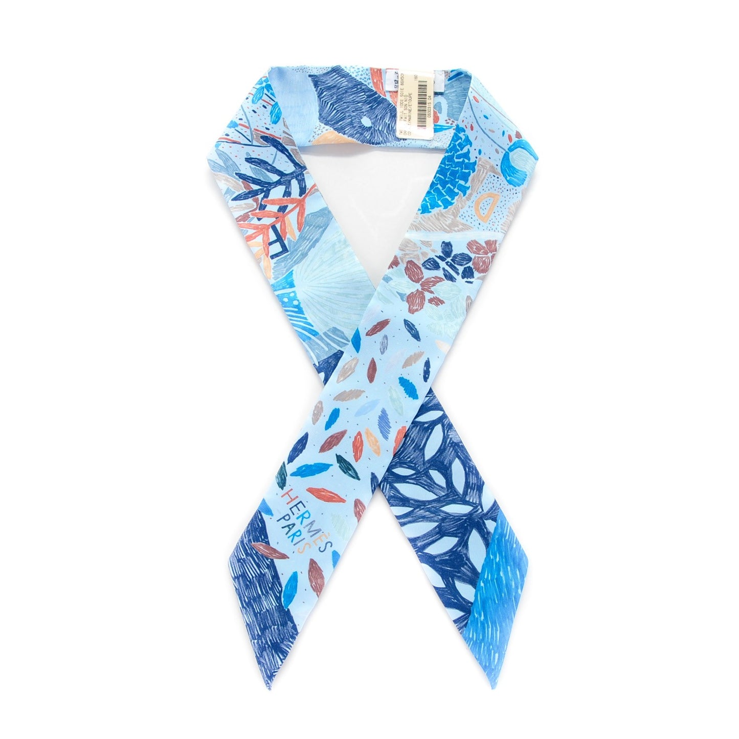 Silk Chacun Fait Son Nid Twilly Cobalt Marine Etoupe
