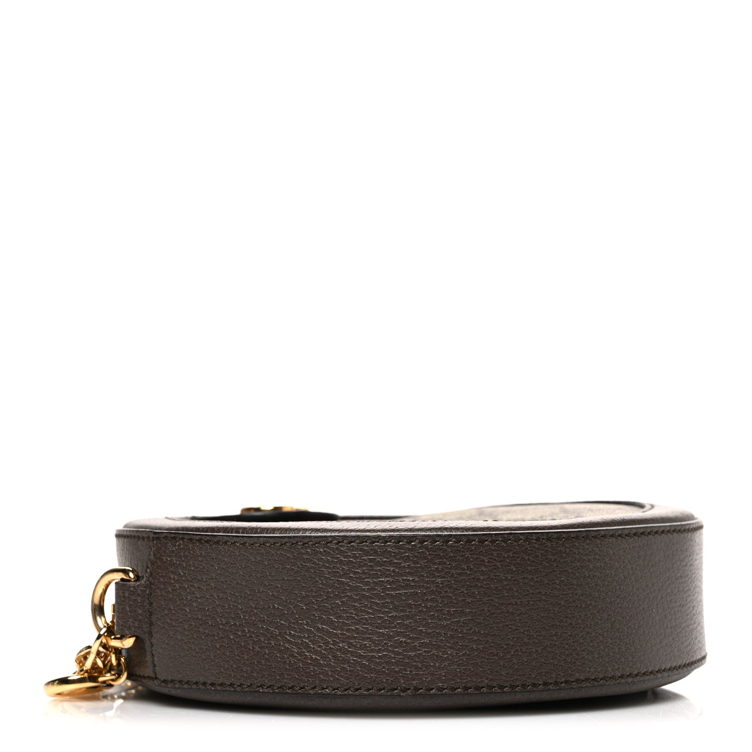 Gucci GG Supreme Monogram Web Mini Ophidia Round Shoulder Bag Brown 4 of 10