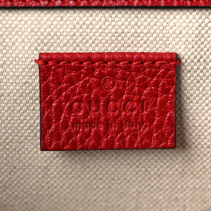 Gucci Dollar Calfskin Swarovski Crystal Small Dionysus Shoulder Bag Hibiscus Red 6 of 8