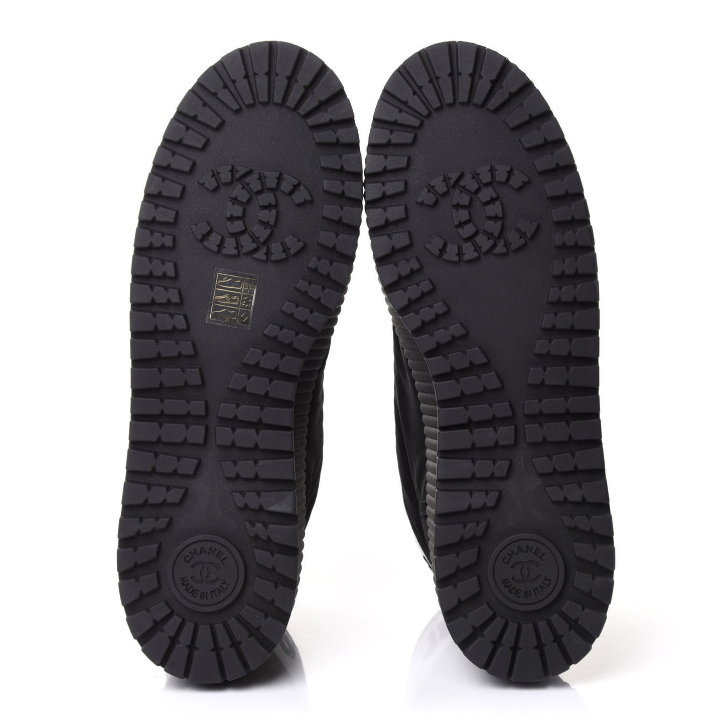Fabric Suede Kidskin Grosgrain Lace Up Cap Toe Sneakers 42 Black White