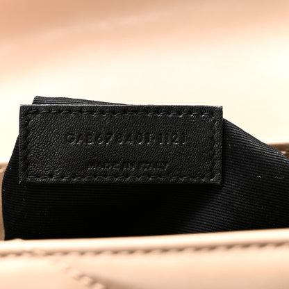 Saint Laurent Calfskin Y Quilted Monogram Toy Loulou Crossbody Bag Dark Beige 7 of 11