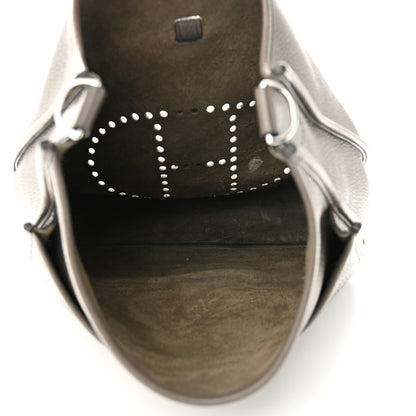 Hermes Taurillon Clemence Evelyne III GM Etain 6 of 11