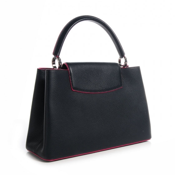 Louis Vuitton Taurillon Capucines MM Cobalt 3 of 9
