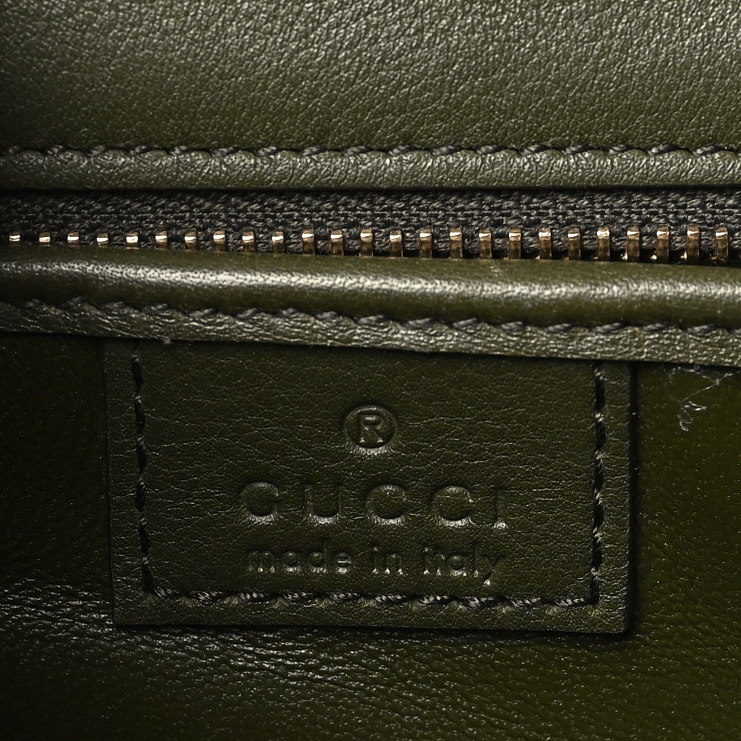 Gucci Shiny Polished Calfskin Medium Bamboo Luscious Green 7 of 11