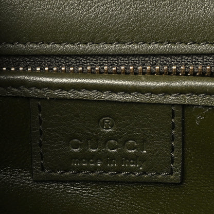 Gucci Shiny Polished Calfskin Medium Bamboo Luscious Green 7 of 11