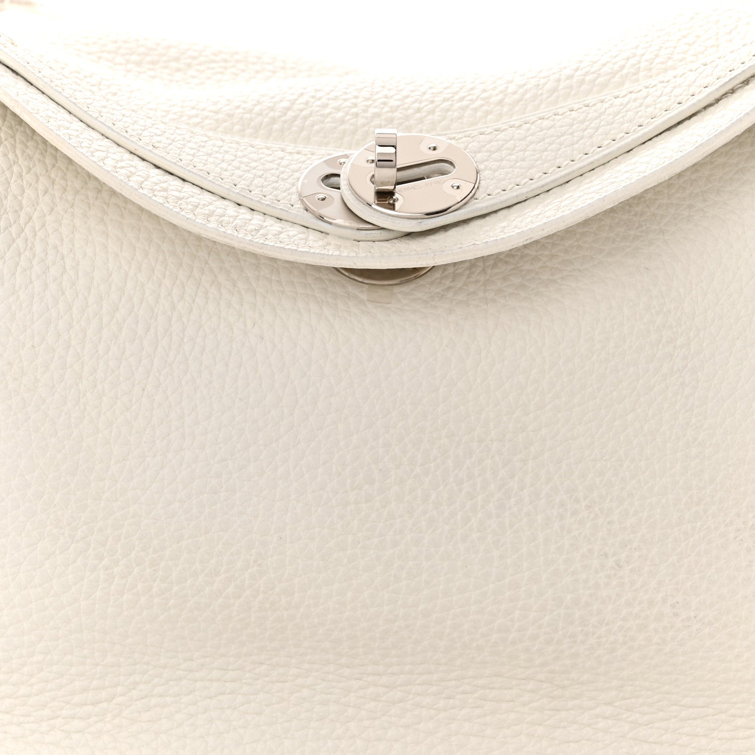 Hermes Taurillon Clemence Lindy 30 White 8 of 12