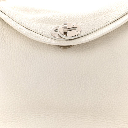Hermes Taurillon Clemence Lindy 30 White 8 of 12