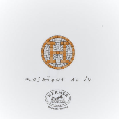 Hermes Porcelain Mosaique au 24 Square Plate 9.1" 4 of 4