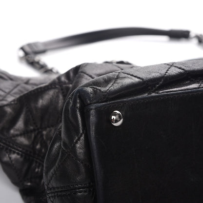Chanel Lambskin East West Sharpei Shopping Tote Black 9 of 16