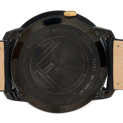 Fendi Stainless Steel Calfskin 40mm F is Fendi Run Away Quartz Watch Black 4 of 4