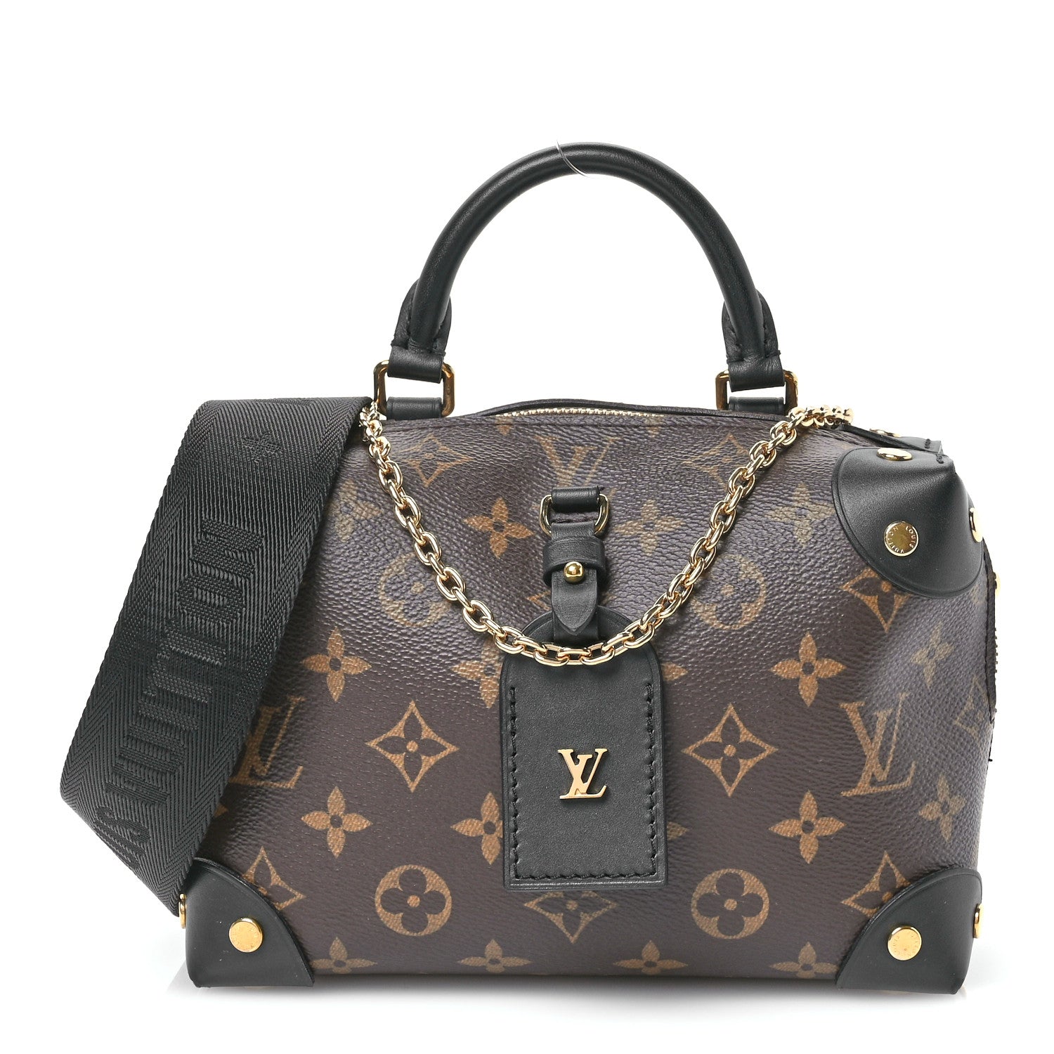 Louis Vuitton Monogram Petite Malle Souple Black 1 of 10