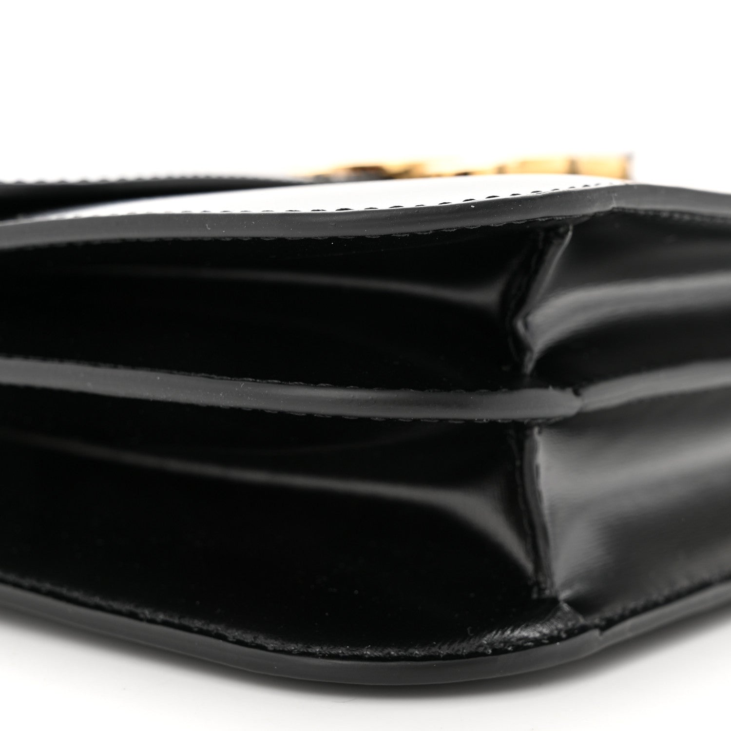 Celine Shiny Calfskin College Triomphe Black 9 of 11
