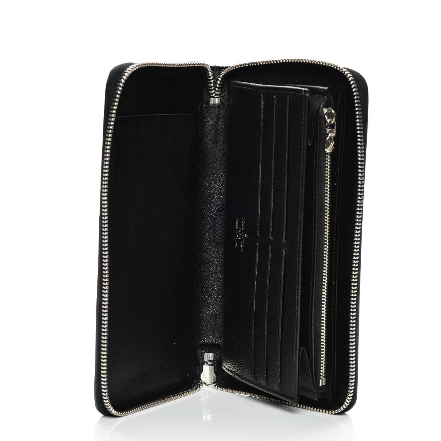 Louis Vuitton Epi Electric Zippy Organizer Wallet Black 6 of 7