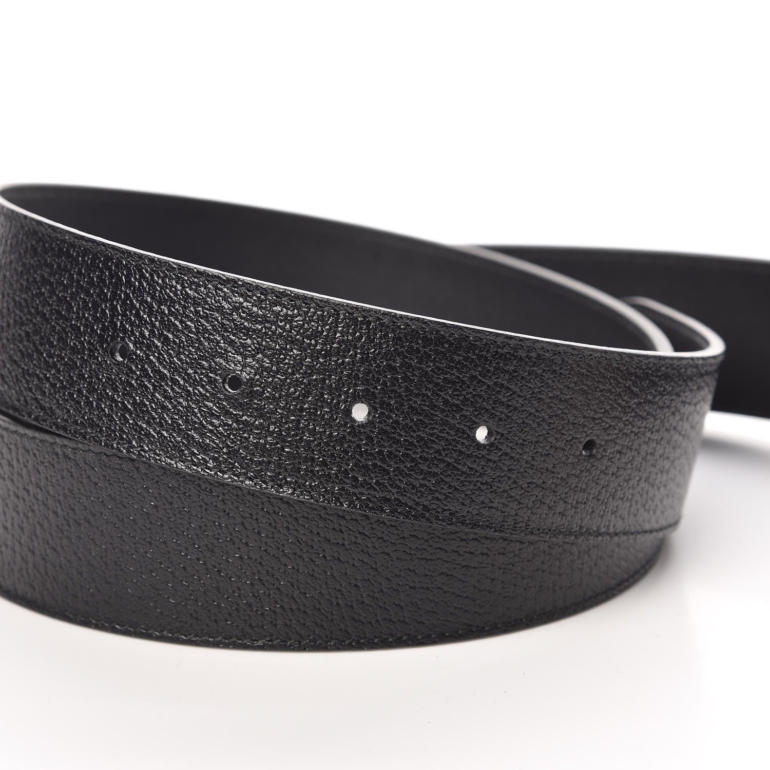 Gucci Textured Calfskin Double G 40mm Belt 105 42 Black 5 of 7
