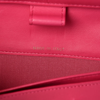 Chanel Lambskin Quilted Large Zip Around Organizer Wallet Dark Pink 11 of 14