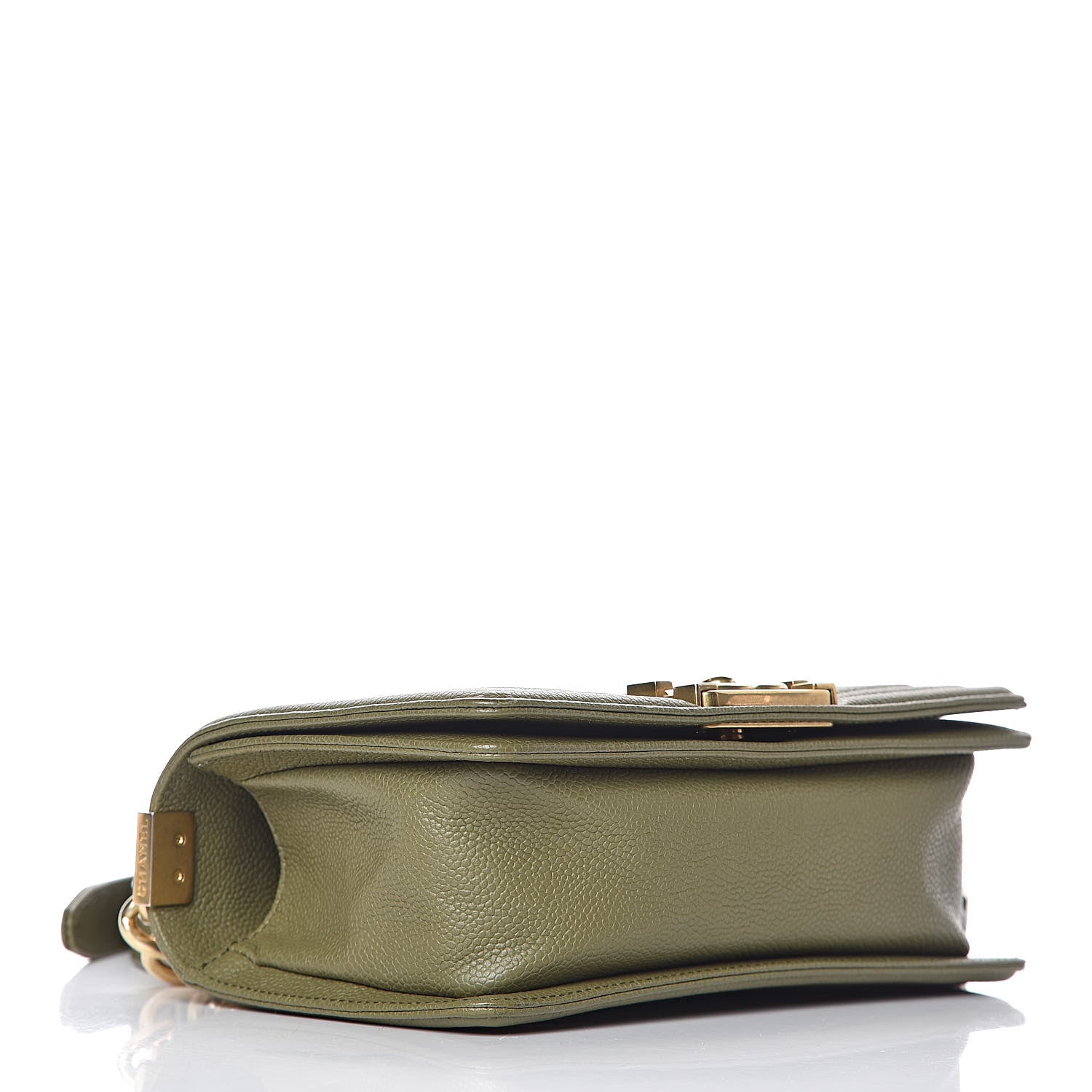 Chanel Caviar Quilted Small Boy Flap Khaki 4 of 18