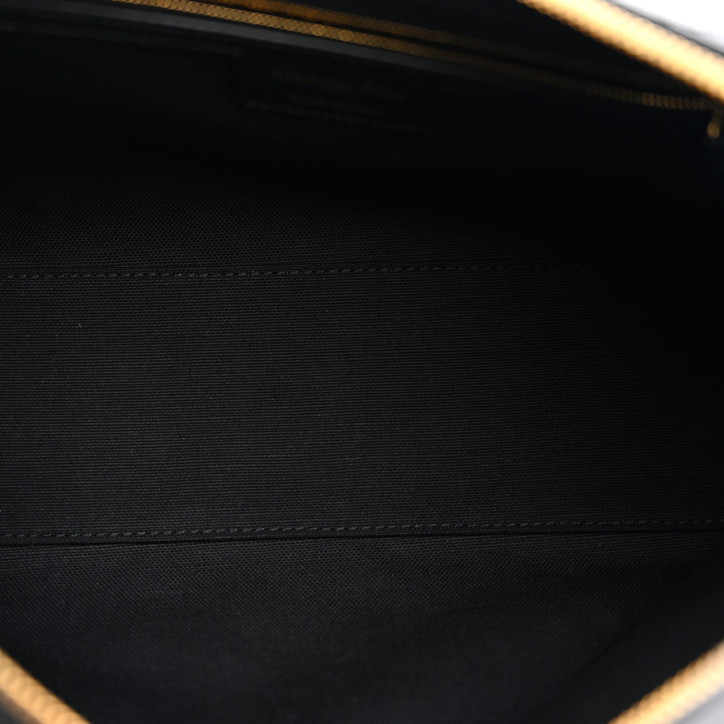Grained Calfskin Flat Macrocannage Medium Voyage Bag Black