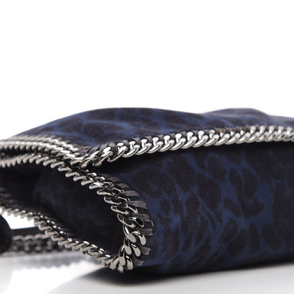 Stella McCartney Shaggy Deer Leopard Print Falabella Messenger Blue 6 of 8