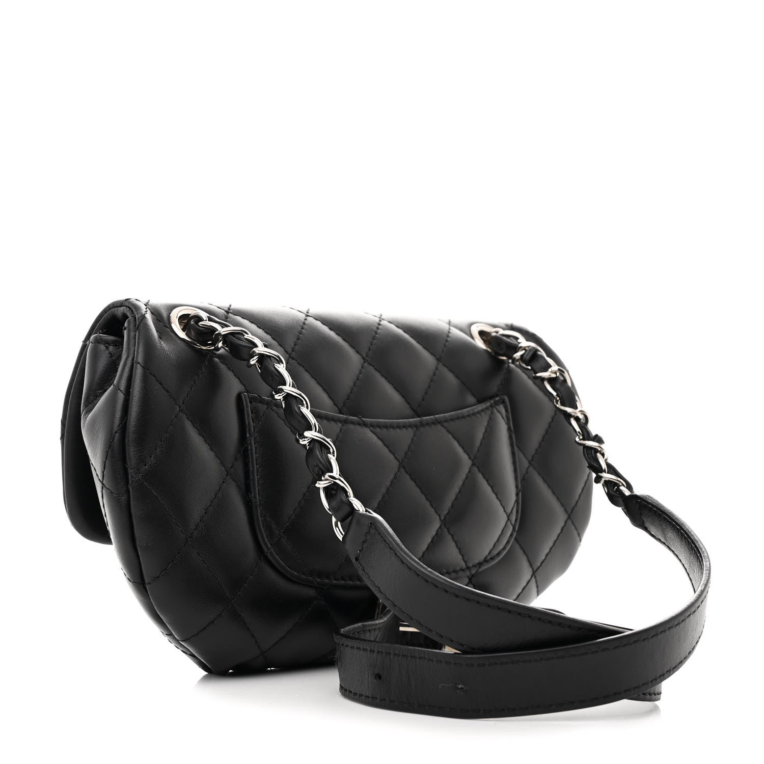Chanel Calfskin Quilted CC Uniform Flap Belt Bag Black 3 of 13