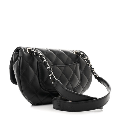 Chanel Calfskin Quilted CC Uniform Flap Belt Bag Black 3 of 13