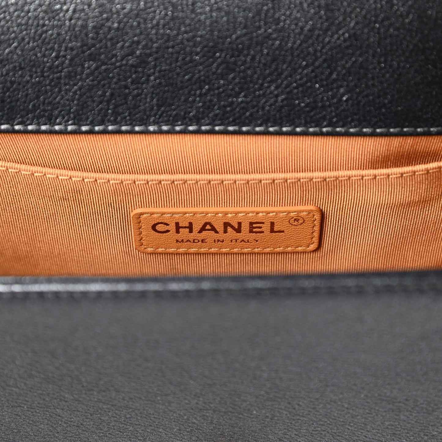 Metallic Calfskin Quilted Medium Boy Flap Grey