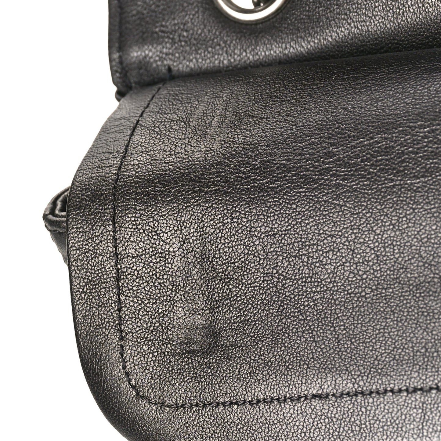 Metallic Sheepskin Quilted 2.55 Reissue 225 Flap Black