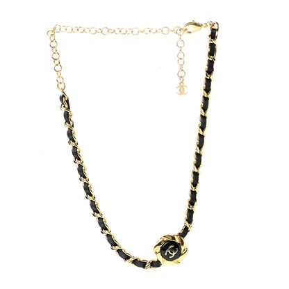 Chanel Metal Lambskin Enamel CC Choker Gold Black 3 of 7