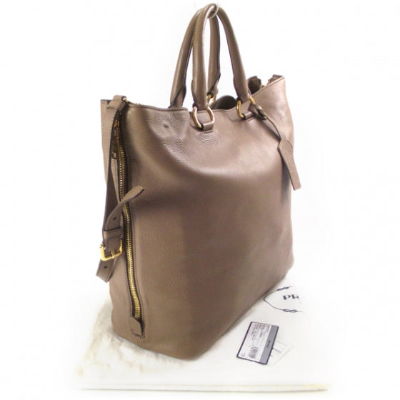 Leather Satchel Visone