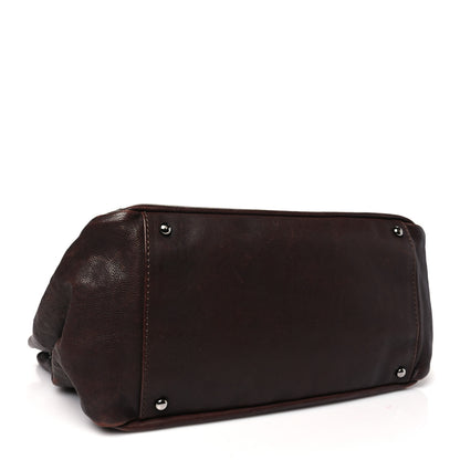 Chanel Calfskin Diamond Stitch Accordion Flap Brown 4 of 12