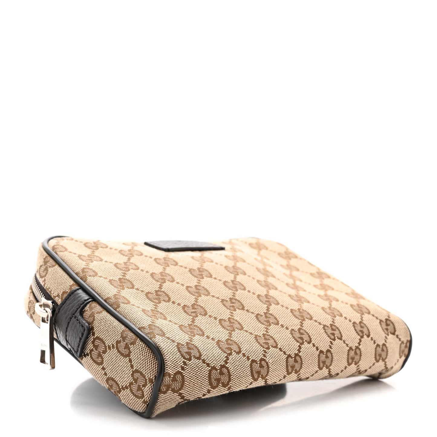 Monogram Dollar Calfskin Belt Bag Beige Ebony Testa di Moro Marrone Scuro